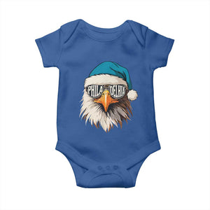 Christmas Philadelphia Fan Baby Onesie Santa Eagles Sport Philly Fan Game Day TS11 Royal Blue Print Your Wear