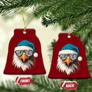 Christmas Football Lover Ceramic Ornament Green Santa PFE Game Day TS11 Print Your Wear