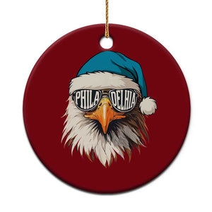 Christmas Football Lover Ceramic Ornament Green Santa PFE Game Day TS11 1pc Red Print Your Wear