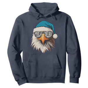 Christmas Football Lover Hoodie Green Santa PFE Game Day TS11 Navy Print Your Wear