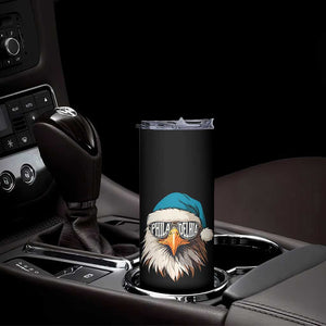 Christmas Football Lover Skinny Tumbler Green Santa PFE Game Day TS11 Print Your Wear