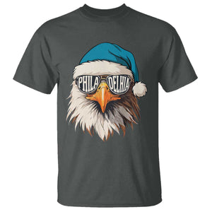 Christmas Philadelphia Fan T Shirt Santa Eagles Sport Philly Fan Game Day TS11 Dark Heather Print Your Wear