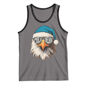 Christmas Philadelphia Fan Tank Top Santa Eagles Sport Philly Fan Game Day TS11 Deep Heather Black Print Your Wear
