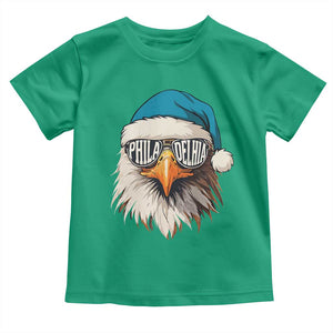 Christmas Philadelphia Fan Toddler T Shirt Santa Eagles Sport Philly Fan Game Day TS11 Irish Green Print Your Wear