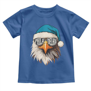 Christmas Philadelphia Fan Toddler T Shirt Santa Eagles Sport Philly Fan Game Day TS11 Royal Blue Print Your Wear