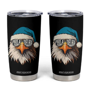 Christmas Football Lover Tumbler Cup Green Santa PFE Game Day TS11 Black Print Your Wear