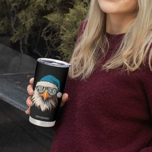 Christmas Football Lover Tumbler Cup Green Santa PFE Game Day TS11 Print Your Wear