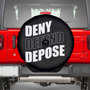 Deny Defend Depose Social Justice Spare Tire Cover TS11 Black Print Your Wear