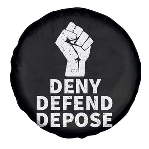 Deny Defend Depose Spare Tire Cover Vintage Hand Fist TS11 Print Your Wear