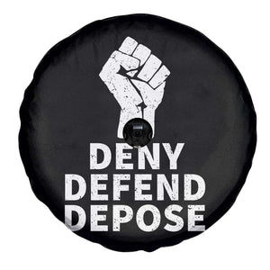 Deny Defend Depose Spare Tire Cover Vintage Hand Fist TS11 Print Your Wear
