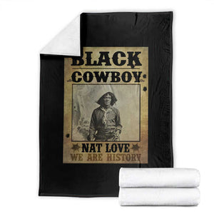 Black Cowboy Nat Love Throw Blanket Black History Month TS11 Black Print Your Wear