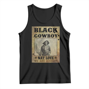 Black Cowboy Nat Love Tank Top Black History Month TS11 Black Print Your Wear