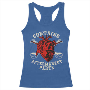 Funny Heart Surgery Racerback Tank Top Contains Aftermarket Parts TS11 Royal Blue Print Your Wear