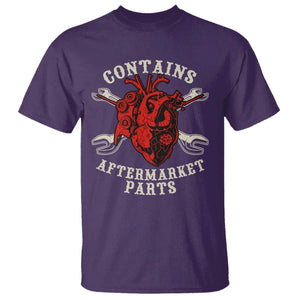 Funny Heart Surgery T Shirt Contains Aftermarket Parts TS11 Purple Print Your Wear