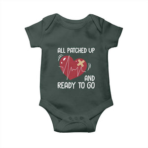 Funny Heart Surgery Recovery Survivor Baby Onesie All Patched Up And Ready To Go CHD Awareness TS11 Print Your Wear