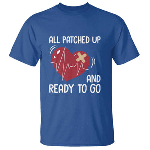 Funny Heart Surgery Recovery Survivor T Shirt All Patched Up And Ready To Go CHD Awareness TS11 Royal Blue Print Your Wear
