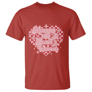 Mama Of A Heart Warrior T Shirt CHD Awareness Retro Red Checkered Heart TS11 Red Print Your Wear