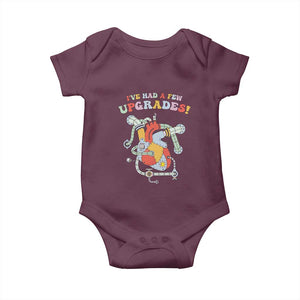 Congenital Heart Disease CHD Awareness Baby Onesie I've Had A Few Upgrades Mechanic Toy Heart TS11 Maroon Print Your Wear