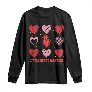 Congenital Heart Disease CHD Awareness Long Sleeve Shirt Little Heart Matters TS11 Black Print Your Wear