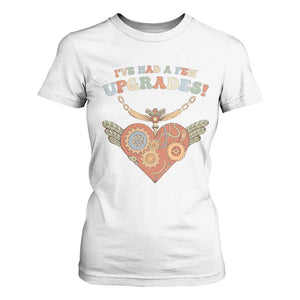 Congenital Heart Disease CHD Awareness T Shirt For Women I've Had A Few Upgrades Toy Heart TS11 White Print Your Wear
