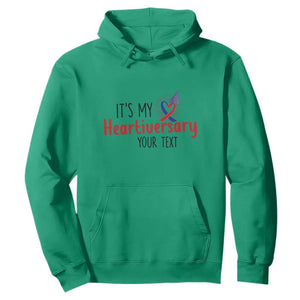 Personalized CHD Awareness Heart Anniversary Hoodie Custom Text It's My Heartiversary TS11 Irish Green Print Your Wear