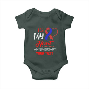 Personalized CHD Awareness Baby Onesie Custom Text It's My Heart Anniversary TS11 Print Your Wear