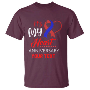 Personalized CHD Awareness T Shirt Custom Text It's My Heart Anniversary TS11 Maroon Print Your Wear