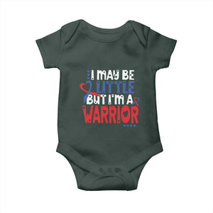 Congenital Heart Disease CHD Awareness Baby Onesie I May Be Little But I'm A Warrior TS11 Print Your Wear