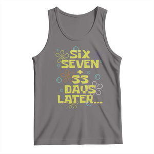 Funny 67 33 100 Days Of School Tank Top 100th Day Six Seven Days Later TS11 Deep Heather Print Your Wear