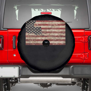 Louisiana Pride Vintage American Flag State Map Spare Tire Cover TS11 Black Print Your Wear