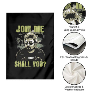 Adam Inspired Memorial Garden Flag Join Me Shall You The Woo Tribute TS11 Print Your Wear