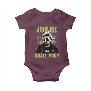 Adam Inspired Memorial Baby Onesie Join Me Shall You The Woo Tribute TS11 Maroon Print Your Wear