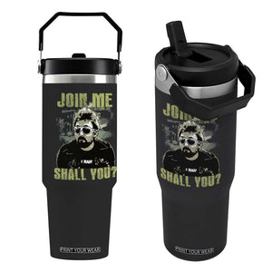 Adam Inspired Memorial Flip Straw Tumbler Join Me Shall You The Woo Tribute TS11 One Size: 30 oz Black Print Your Wear