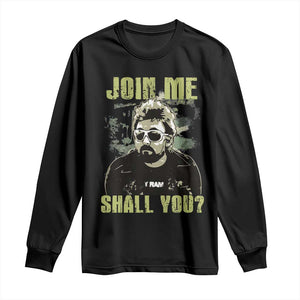 Adam Inspired Memorial Long Sleeve Shirt Join Me Shall You The Woo Tribute TS11 Black Print Your Wear