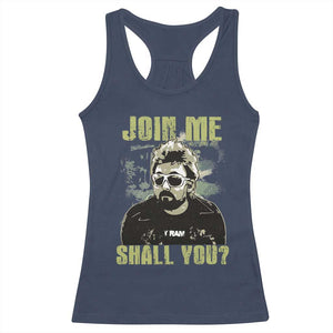 Adam Inspired Memorial Racerback Tank Top Join Me Shall You The Woo Tribute TS11 Navy Print Your Wear