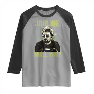 Adam Inspired Memorial Raglan Shirt Join Me Shall You The Woo Tribute TS11 Sport Gray Black Print Your Wear