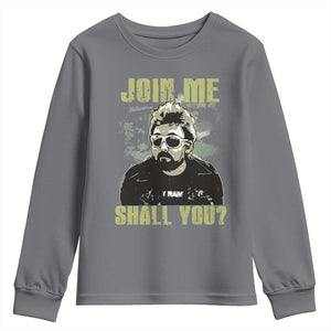 Adam Inspired Memorial Youth Sweatshirt Join Me Shall You The Woo Tribute TS11 Charcoal Print Your Wear