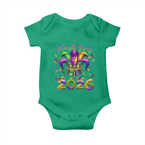Mardi Gras 2026 Baby Onesie Funny Jester Hat Carnival Fleur De Lis TS11 Irish Green Print Your Wear
