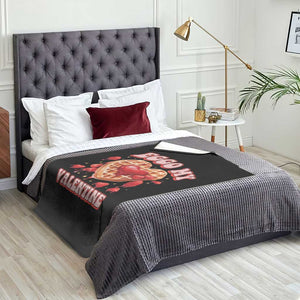 Eggo My Valentine Throw Blanket Funny Romantic Stranger Valentine's Day TS11 Print Your Wear