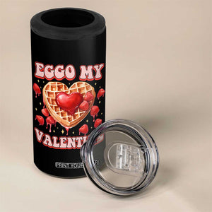 Eggo My Valentine 4 in 1 Can Cooler Tumbler Funny Romantic Stranger Valentine's Day TS11 Print Your Wear