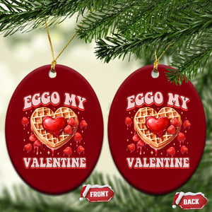 Eggo My Valentine Ceramic Ornament Funny Romantic Stranger Valentine's Day TS11 Print Your Wear