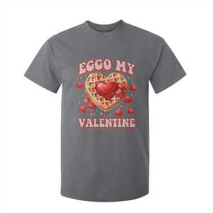 Eggo My Valentine T Shirt For Kid Funny Romantic Stranger Valentine's Day TS11 Charcoal Print Your Wear