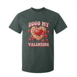 Eggo My Valentine T Shirt For Kid Funny Romantic Stranger Valentine's Day TS11 Dark Forest Green Print Your Wear