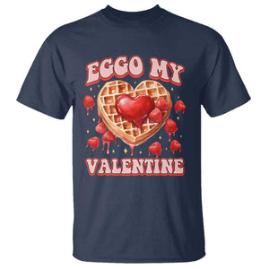 Eggo My Valentine T Shirt Funny Romantic Stranger Valentine's Day TS11 Navy Print Your Wear