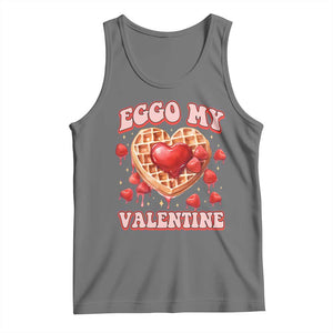 Eggo My Valentine Tank Top Funny Romantic Stranger Valentine's Day TS11 Black Heather Print Your Wear