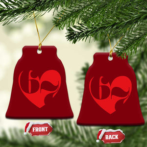 Funny Six Seven 67 Meme Valentines Day Red Heart Ceramic Ornament TS11 Print Your Wear