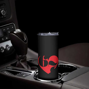 Funny Six Seven 67 Meme Valentines Day Red Heart Skinny Tumbler TS11 Print Your Wear