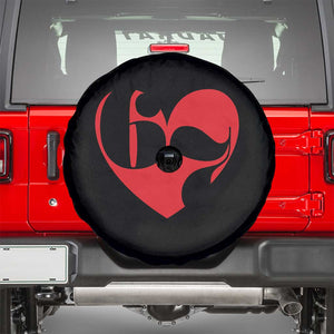 Funny Six Seven 67 Meme Valentines Day Red Heart Spare Tire Cover TS11 Black Print Your Wear
