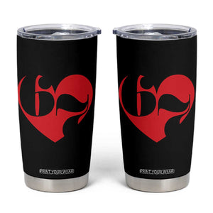 Funny Six Seven 67 Meme Valentines Day Red Heart Tumbler Cup TS11 Black Print Your Wear