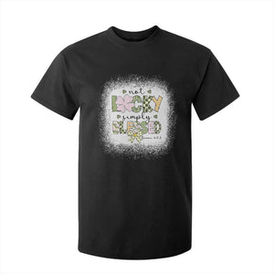 Not Lucky Simply Blessed T Shirt For Kid Blessed Christian Shamrocks St Patricks Day TS11 Black Print Your Wear